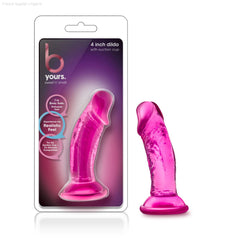 Blush B Yours Sweet N' Small Realistic 4.5-Inch Long Dildo With Suction Cup Base-French Quarter Lingerie Blush B Yours Sweet N' Small Realistic 4.5-Inch Long Dildo With Suction Cup Base-French Quarter Lingerie
