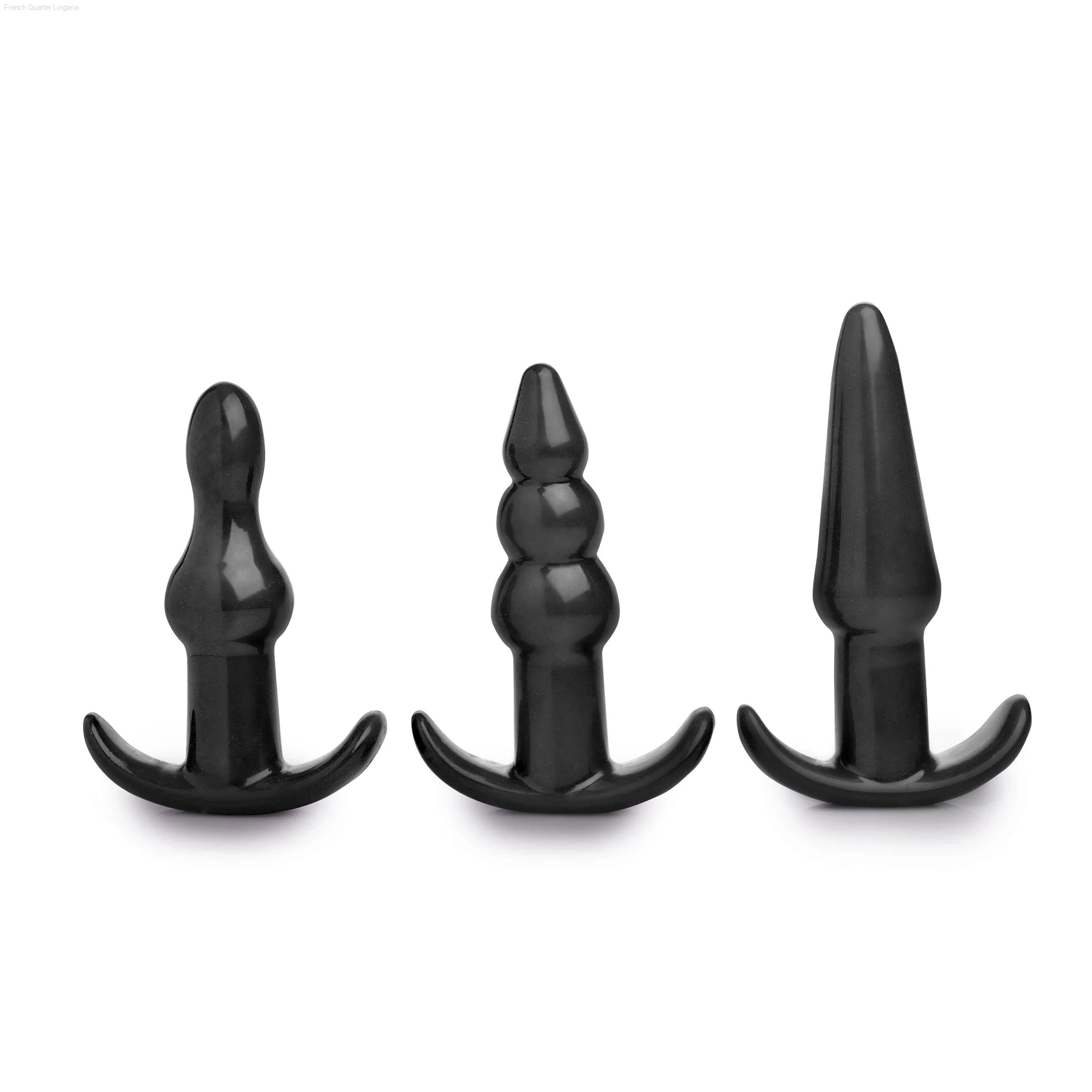 4 Piece Vibrating Anal Plug Set-French Quarter Lingerie 4 Piece Vibrating Anal Plug Set-French Quarter Lingerie