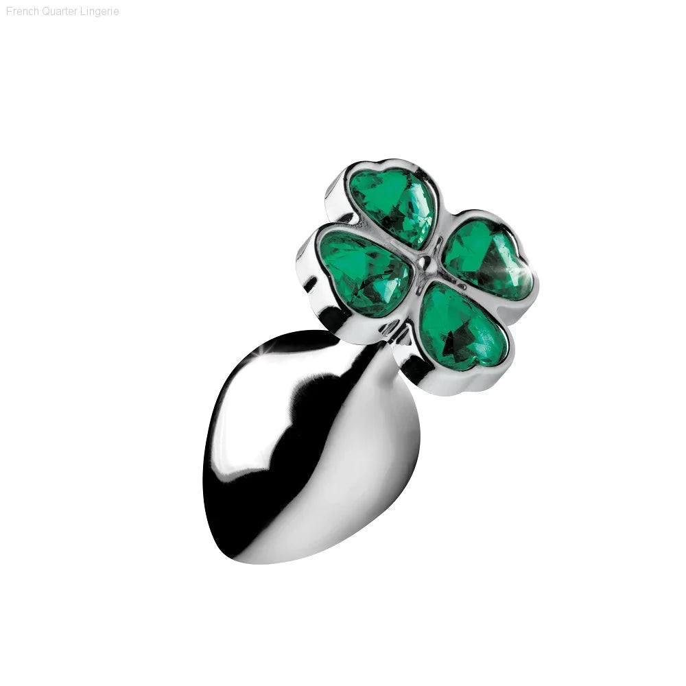 Large Lucky Clover Gem Anal Plug French Quarter Lingerie Large Lucky Clover Gem Anal Plug French Quarter Lingerie