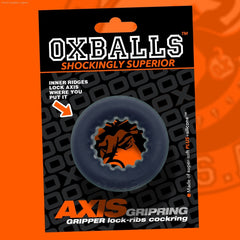 Axis - Rib Griphold Cockring-French Quarter Lingerie Axis - Rib Griphold Cockring-French Quarter Lingerie