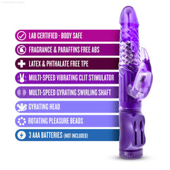 B Yours Beginner's Bunny 8.75-Inch Rabbit Vibrator-French Quarter Lingerie B Yours Beginner's Bunny 8.75-Inch Rabbit Vibrator-French Quarter Lingerie