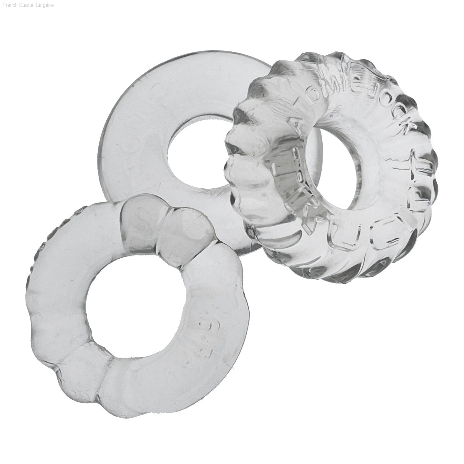 BONEMAKER 3-style boner-maker cockring 3-pack-French Quarter Lingerie BONEMAKER 3-style boner-maker cockring 3-pack-French Quarter Lingerie
