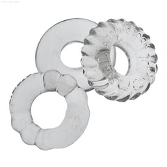 BONEMAKER 3-style boner-maker cockring 3-pack-French Quarter Lingerie BONEMAKER 3-style boner-maker cockring 3-pack-French Quarter Lingerie