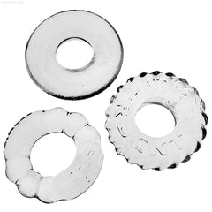 BONEMAKER 3-style boner-maker cockring 3-pack-French Quarter Lingerie BONEMAKER 3-style boner-maker cockring 3-pack-French Quarter Lingerie