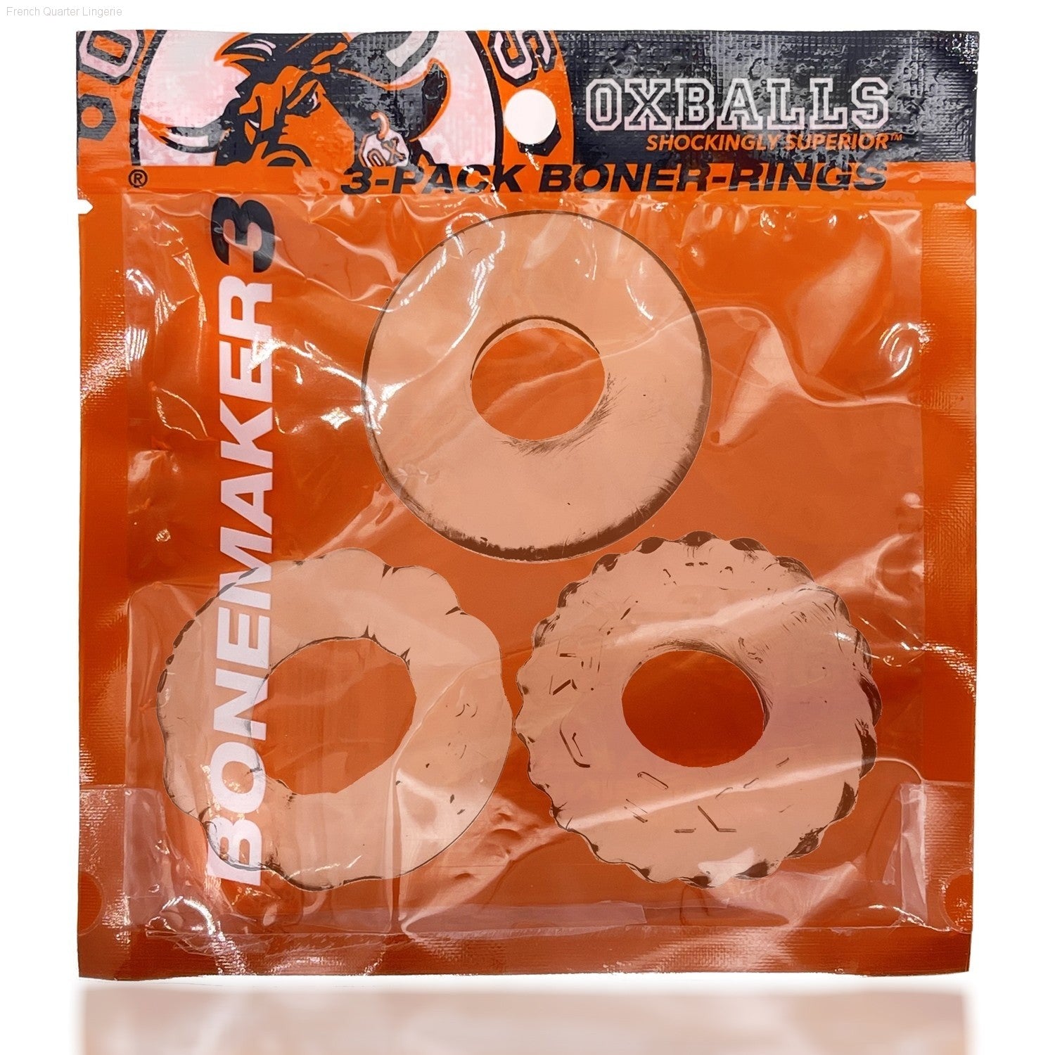 BONEMAKER 3-style boner-maker cockring 3-pack-French Quarter Lingerie BONEMAKER 3-style boner-maker cockring 3-pack-French Quarter Lingerie