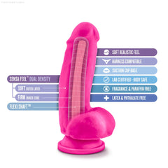 Au Naturel Bold Beefy Realistic 7-Inch Long Dildo With Balls & Suction Cup Base-French Quarter Lingerie Au Naturel Bold Beefy Realistic 7-Inch Long Dildo With Balls & Suction Cup Base-French Quarter Lingerie