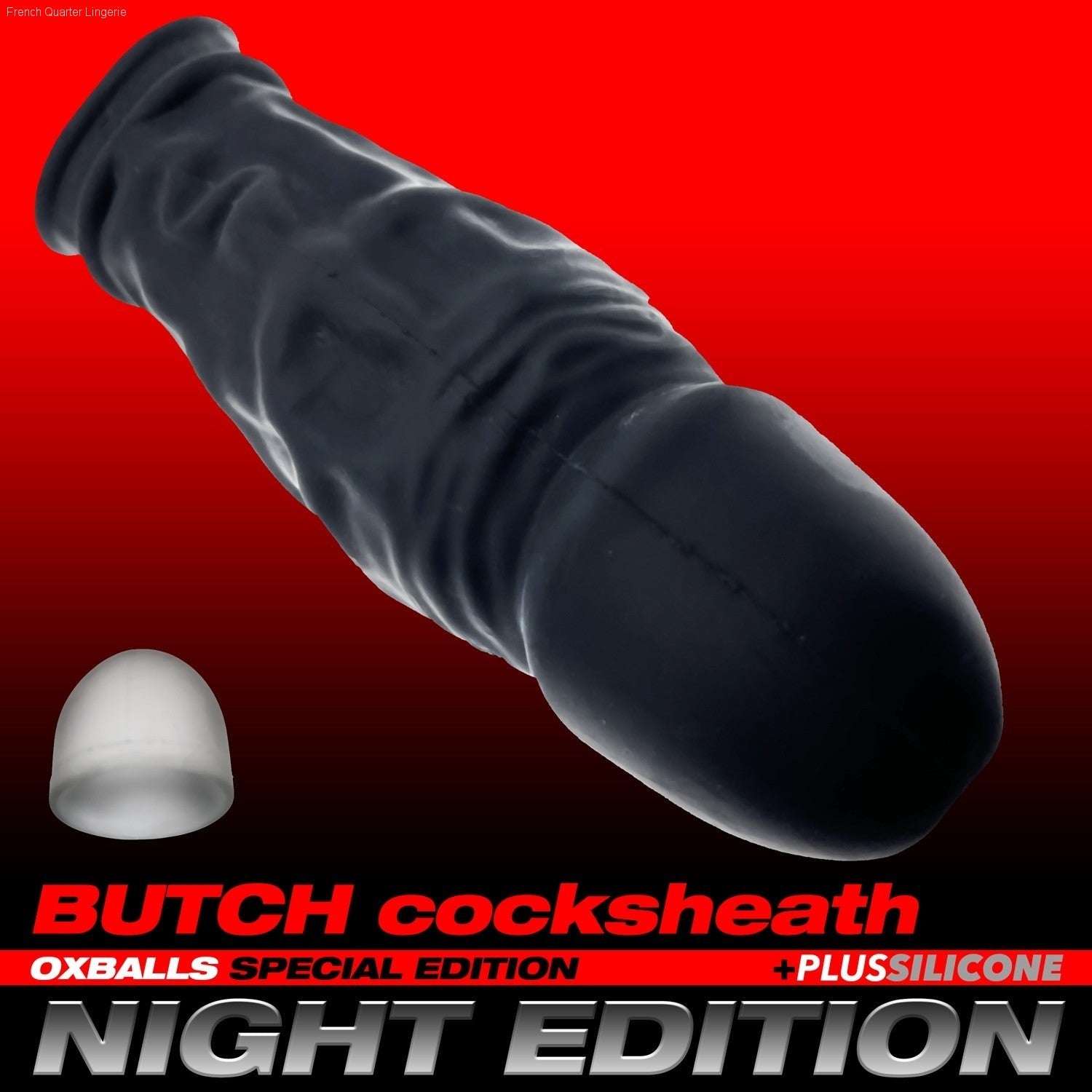 BUTCH thick gnarly adjustFIT rubbery cocksheath-French Quarter Lingerie BUTCH thick gnarly adjustFIT rubbery cocksheath-French Quarter Lingerie