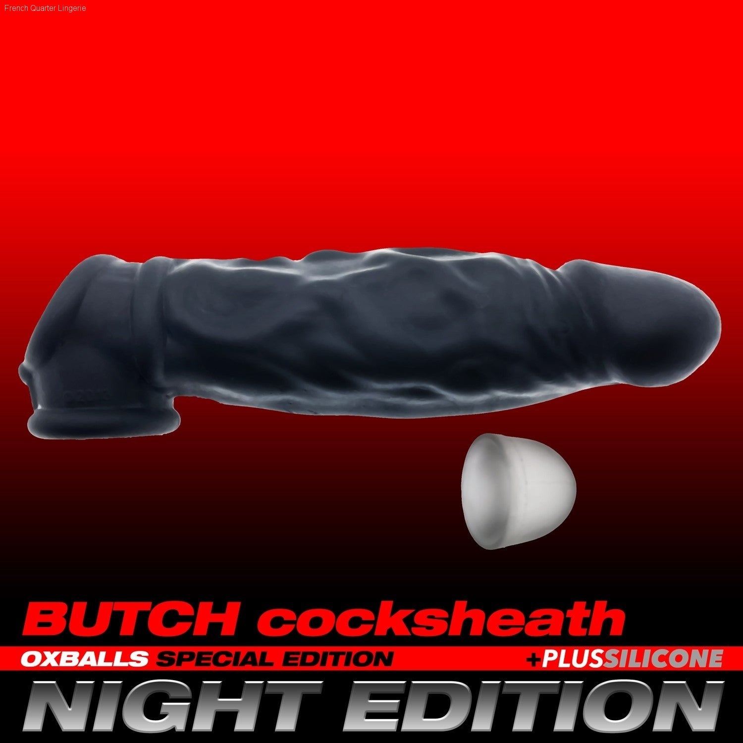 BUTCH thick gnarly adjustFIT rubbery cocksheath-French Quarter Lingerie BUTCH thick gnarly adjustFIT rubbery cocksheath-French Quarter Lingerie