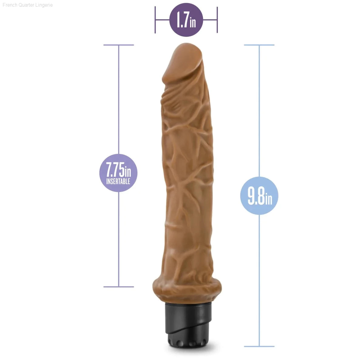 Dr. Skin Cock Vibe 8 Realistic 9.75-Inch Long Vibrating Dildo-French Quarter Lingerie Dr. Skin Cock Vibe 8 Realistic 9.75-Inch Long Vibrating Dildo-French Quarter Lingerie