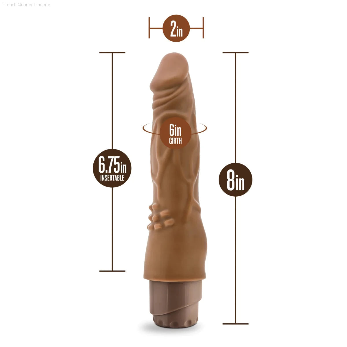 Dr. Skin Cock Vibe 4 Realistic 8-Inch Long Vibrating Dildo-French Quarter Lingerie Dr. Skin Cock Vibe 4 Realistic 8-Inch Long Vibrating Dildo-French Quarter Lingerie