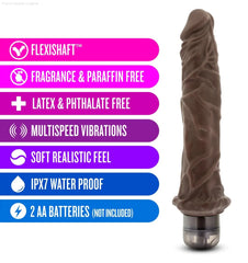 Dr. Skin Cock Vibe 8 Realistic 9.75-Inch Long Vibrating Dildo-French Quarter Lingerie Dr. Skin Cock Vibe 8 Realistic 9.75-Inch Long Vibrating Dildo-French Quarter Lingerie