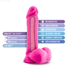 Au Naturel Bold Hero Realistic 8-Inch Long Dildo With Balls & Suction Cup Base-French Quarter Lingerie Au Naturel Bold Hero Realistic 8-Inch Long Dildo With Balls & Suction Cup Base-French Quarter Lingerie