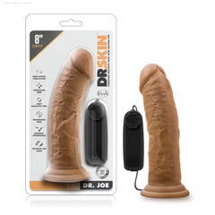 Dr. Skin Dr. Joe Realistic 8.0-Inch Long Remote Control Vibrating Dildo With Suction Cup Base-French Quarter Lingerie Dr. Skin Dr. Joe Realistic 8.0-Inch Long Remote Control Vibrating Dildo With Suction Cup Base-French Quarter Lingerie