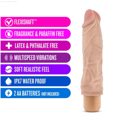 Dr. Skin Cock Vibe 10 Realistic 8.5-Inch Long Vibrating Dildo-French Quarter Lingerie Dr. Skin Cock Vibe 10 Realistic 8.5-Inch Long Vibrating Dildo-French Quarter Lingerie