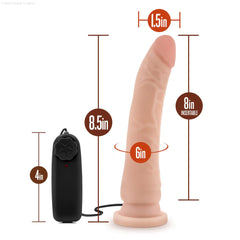 Dr. Skin Realistic Curved G-Spot 8.5-Inch Long Remote Control Vibrating Dildo With Suction Cup Base-French Quarter Lingerie Dr. Skin Realistic Curved G-Spot 8.5-Inch Long Remote Control Vibrating Dildo With Suction Cup Base-French Quarter Lingerie