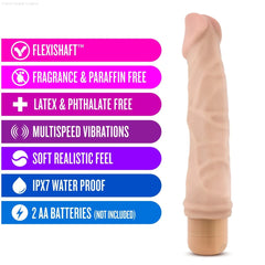 Dr. Skin Cock Vibe 6 Realistic 8.75-Inch Long Vibrating Dildo-French Quarter Lingerie Dr. Skin Cock Vibe 6 Realistic 8.75-Inch Long Vibrating Dildo-French Quarter Lingerie