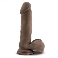 Au Naturel Realistic 8-Inch Long Dildo With Balls & Suction Cup Base-French Quarter Lingerie Au Naturel Realistic 8-Inch Long Dildo With Balls & Suction Cup Base-French Quarter Lingerie