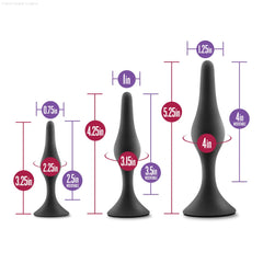 Luxe Beginner Kit Anal Plug With Suction Cup Base Luxe Beginner Kit Anal Plug With Suction Cup Base