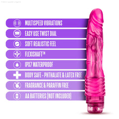 B Yours Vibe #2 Realistic 9-Inch Long Vibrating Dildo-French Quarter Lingerie B Yours Vibe #2 Realistic 9-Inch Long Vibrating Dildo-French Quarter Lingerie