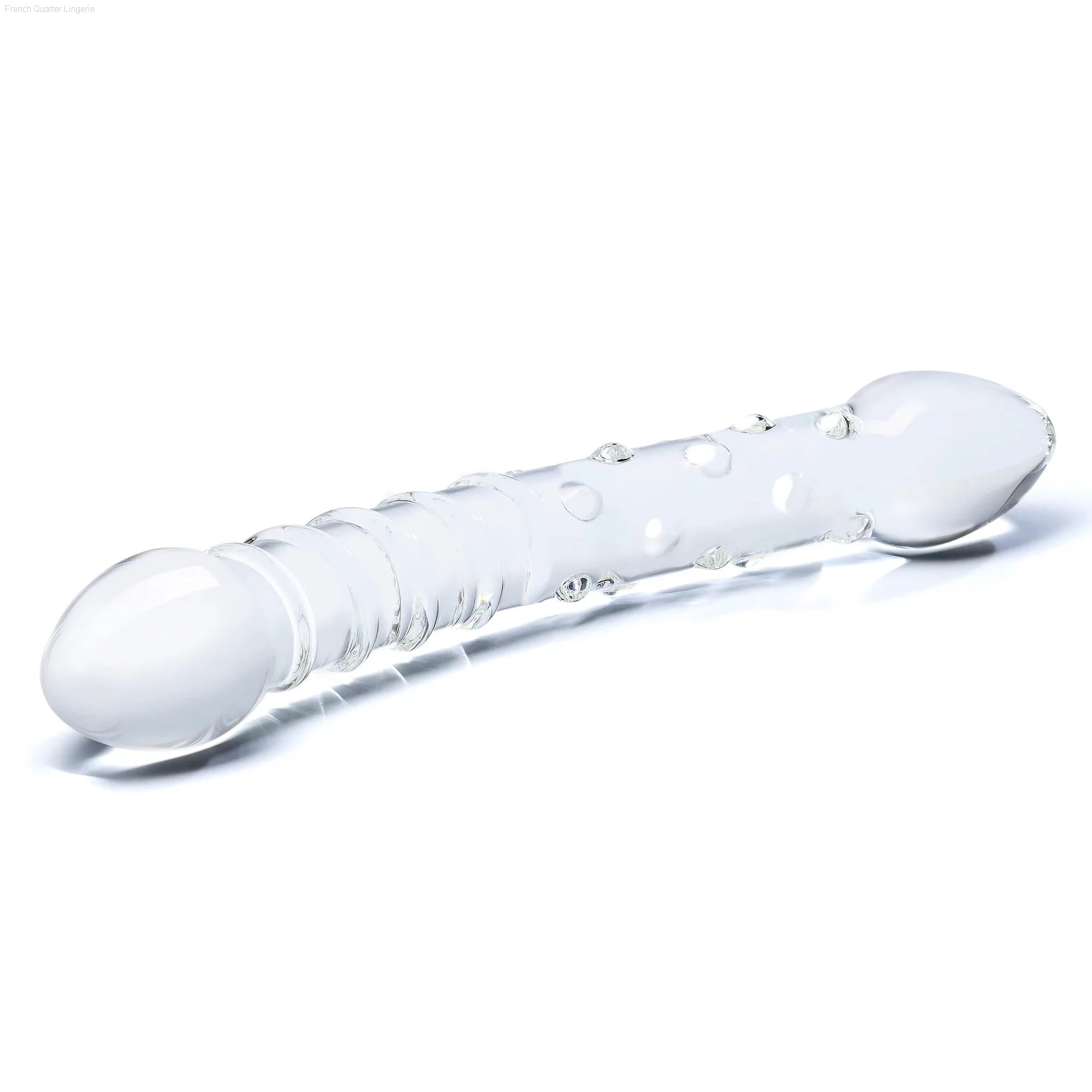 Double Trouble Glass Dildo-French Quarter Lingerie Double Trouble Glass Dildo-French Quarter Lingerie