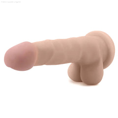 Au Naturel Sam Realistic 7.0-Inch Long Dildo With Balls & Suction Cup Base-French Quarter Lingerie Au Naturel Sam Realistic 7.0-Inch Long Dildo With Balls & Suction Cup Base-French Quarter Lingerie