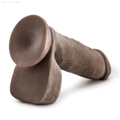 Au Naturel Realistic 8-Inch Long Dildo With Balls & Suction Cup Base-French Quarter Lingerie Au Naturel Realistic 8-Inch Long Dildo With Balls & Suction Cup Base-French Quarter Lingerie