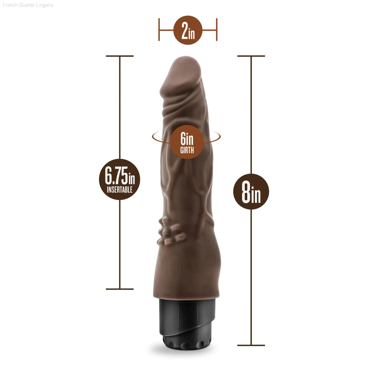 Dr. Skin Cock Vibe 4 Realistic 8-Inch Long Vibrating Dildo-French Quarter Lingerie Dr. Skin Cock Vibe 4 Realistic 8-Inch Long Vibrating Dildo-French Quarter Lingerie