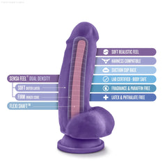 Au Naturel Bold Beefy Realistic 7-Inch Long Dildo With Balls & Suction Cup Base-French Quarter Lingerie Au Naturel Bold Beefy Realistic 7-Inch Long Dildo With Balls & Suction Cup Base-French Quarter Lingerie