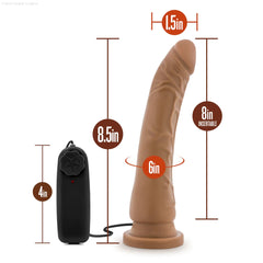 Dr. Skin Realistic Curved G-Spot 8.5-Inch Long Remote Control Vibrating Dildo With Suction Cup Base-French Quarter Lingerie Dr. Skin Realistic Curved G-Spot 8.5-Inch Long Remote Control Vibrating Dildo With Suction Cup Base-French Quarter Lingerie