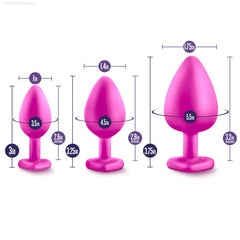 Luxe Bling’s Training Kit With Gems Anal Plug Luxe Bling’s Training Kit With Gems Anal Plug