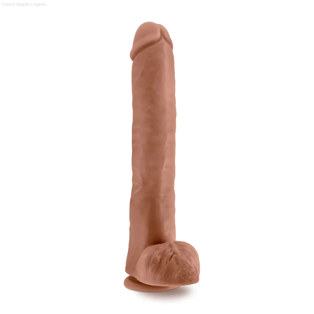 Au Naturel Daddy Realistic 14-Inch Long Dildo With Balls & Suction Cup Base-French Quarter Lingerie Au Naturel Daddy Realistic 14-Inch Long Dildo With Balls & Suction Cup Base-French Quarter Lingerie