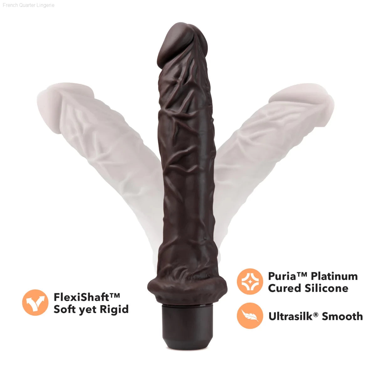 Dr. Skin Silicone Dr. Richard 9.75-Inch Long Vibrating Dildo-French Quarter Lingerie Dr. Skin Silicone Dr. Richard 9.75-Inch Long Vibrating Dildo-French Quarter Lingerie