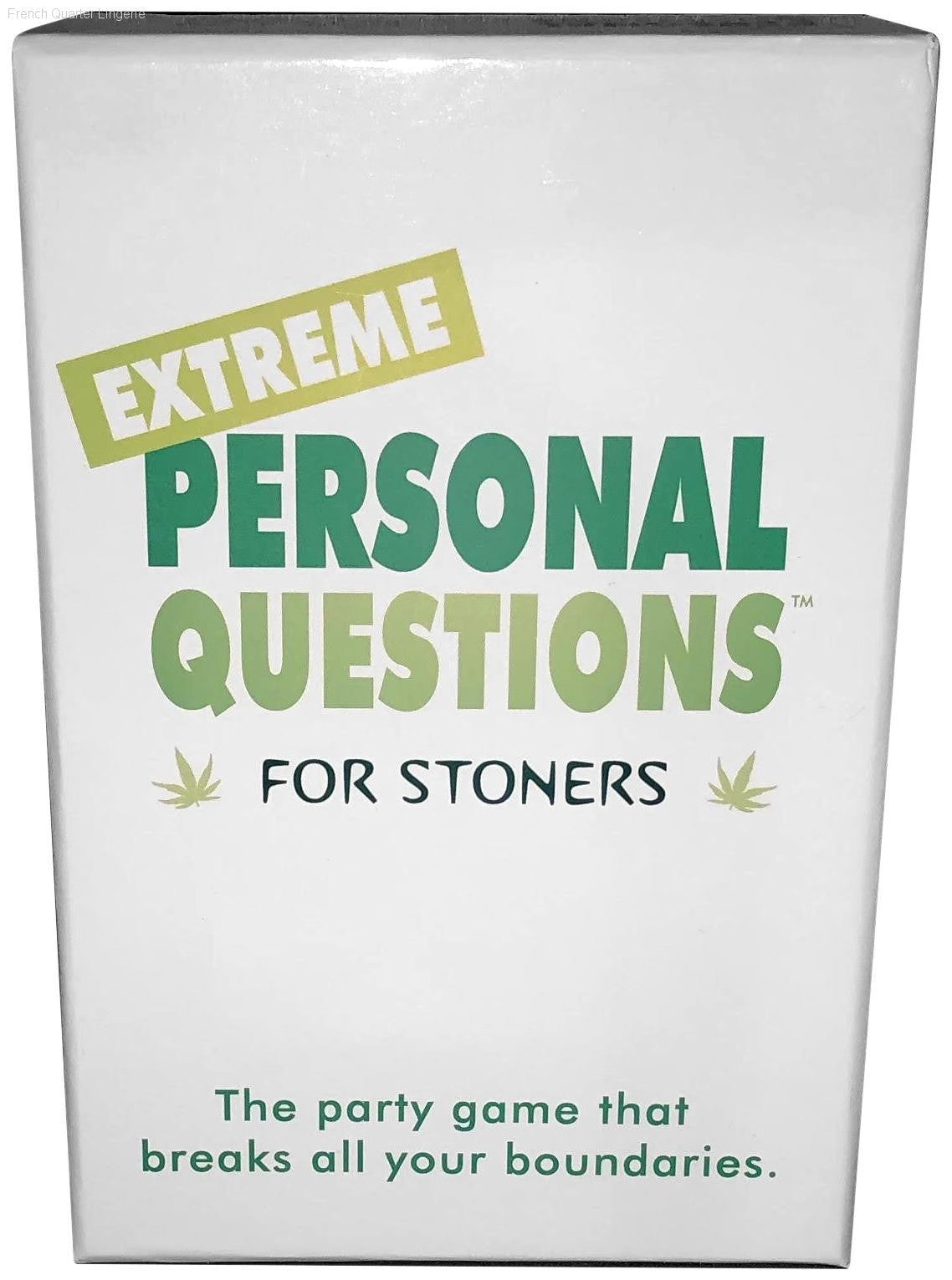 Games - Extreme Personal Questions For Stoners Games - Extreme Personal Questions For Stoners