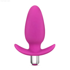 Luxe Little Thumper 4.5-Inch Vibrating Anal Plug With Handle Luxe Little Thumper 4.5-Inch Vibrating Anal Plug With Handle