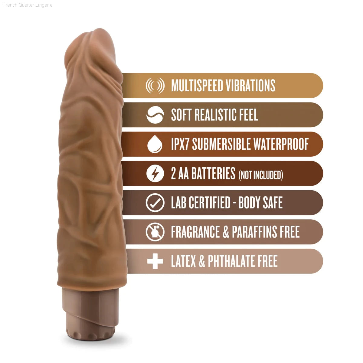 Dr. Skin Cock Vibe 10 Realistic 8.5-Inch Long Vibrating Dildo-French Quarter Lingerie Dr. Skin Cock Vibe 10 Realistic 8.5-Inch Long Vibrating Dildo-French Quarter Lingerie