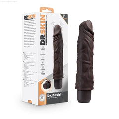 Dr. Skin Silicone Dr. David 8.5-Inch Long Vibrating Dildo-French Quarter Lingerie Dr. Skin Silicone Dr. David 8.5-Inch Long Vibrating Dildo-French Quarter Lingerie