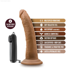 Dr. Skin Dr. Dave Realistic 7.5-Inch Long Remote Control Vibrating Dildo With Suction Cup Base-French Quarter Lingerie Dr. Skin Dr. Dave Realistic 7.5-Inch Long Remote Control Vibrating Dildo With Suction Cup Base-French Quarter Lingerie