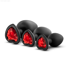 Luxe Bling's Training Kit Black With Gems Anal Plug Luxe Bling's Training Kit Black With Gems Anal Plug