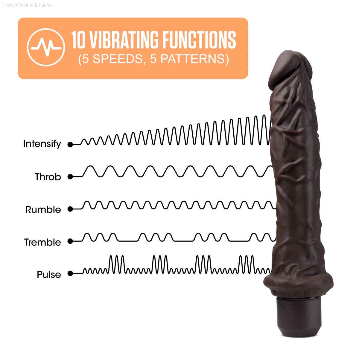 Dr. Skin Silicone Dr. Richard 9.75-Inch Long Vibrating Dildo-French Quarter Lingerie Dr. Skin Silicone Dr. Richard 9.75-Inch Long Vibrating Dildo-French Quarter Lingerie