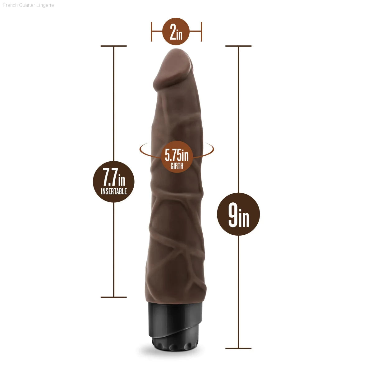 Dr. Skin Cock Vibe 1 Realistic 9-Inch Long Vibrating Dildo-French Quarter Lingerie Dr. Skin Cock Vibe 1 Realistic 9-Inch Long Vibrating Dildo-French Quarter Lingerie