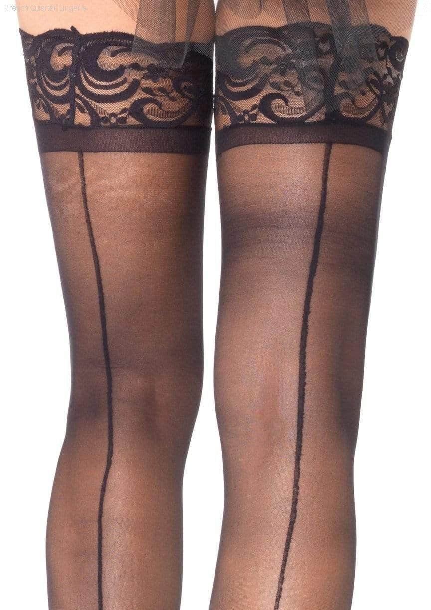 Thigh Highs - Mila Thigh High Lace Stockings Thigh Highs - Mila Thigh High Lace Stockings