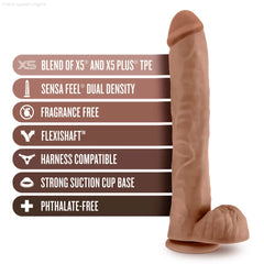 Au Naturel Daddy Realistic 14-Inch Long Dildo With Balls & Suction Cup Base-French Quarter Lingerie Au Naturel Daddy Realistic 14-Inch Long Dildo With Balls & Suction Cup Base-French Quarter Lingerie