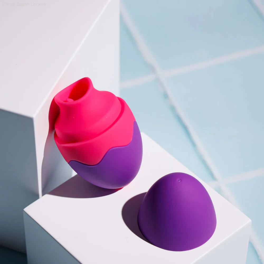 Aria Flutter Tongue 2.5-Inch Vibrating Rechargeable Mini Vibrator-French Quarter Lingerie Aria Flutter Tongue 2.5-Inch Vibrating Rechargeable Mini Vibrator-French Quarter Lingerie