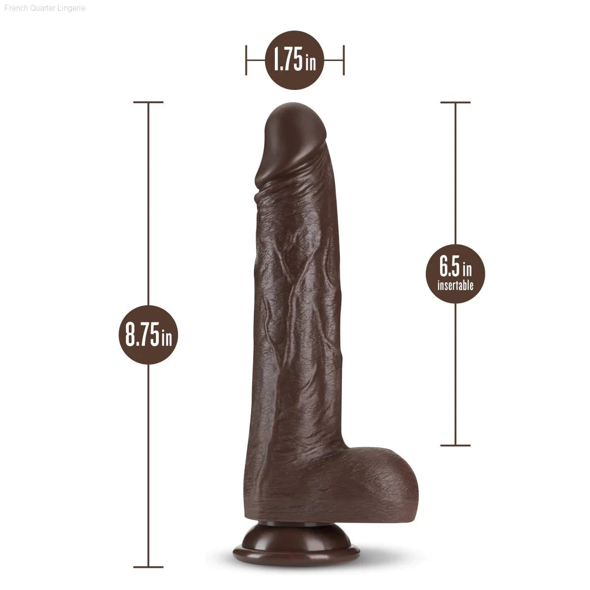 Dr. Skin Silicone Dr. Murphy Realistic 8.75-Inch Long Thrusting & Vibrating Dildo With Suction Cup Base-French Quarter Lingerie Dr. Skin Silicone Dr. Murphy Realistic 8.75-Inch Long Thrusting & Vibrating Dildo With Suction Cup Base-French Quarter Lingerie