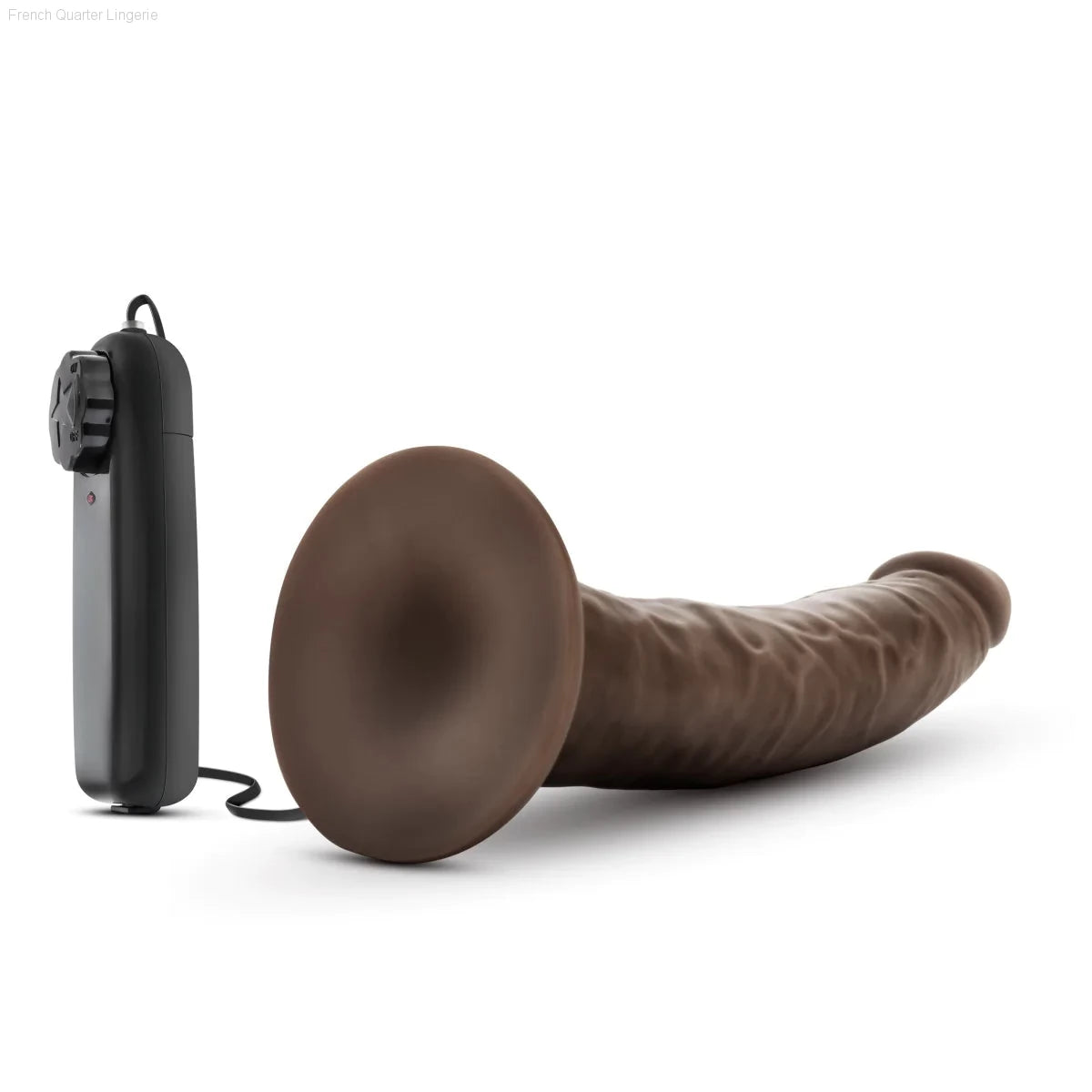 Dr. Skin Dr. Dave Realistic 7.5-Inch Long Remote Control Vibrating Dildo With Suction Cup Base-French Quarter Lingerie Dr. Skin Dr. Dave Realistic 7.5-Inch Long Remote Control Vibrating Dildo With Suction Cup Base-French Quarter Lingerie