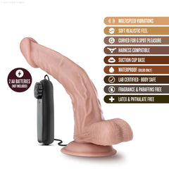 Dr. Skin Dr. Sean Realistic G-Spot 8-Inch Long Remote Control Vibrating Dildo With Suction Cup Base-French Quarter Lingerie Dr. Skin Dr. Sean Realistic G-Spot 8-Inch Long Remote Control Vibrating Dildo With Suction Cup Base-French Quarter Lingerie