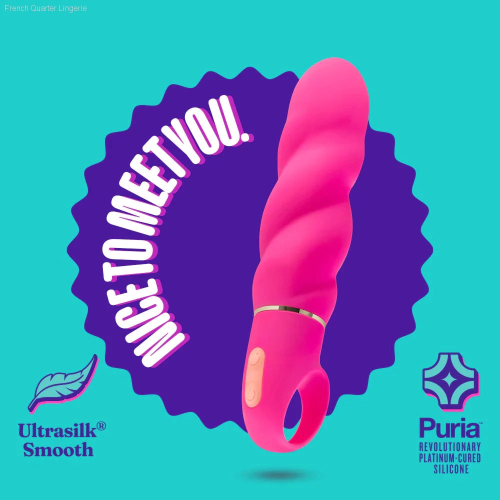 Aria Amazing AF Fuchsia 6.25-Inch Loop Handle Vibrator-French Quarter Lingerie Aria Amazing AF Fuchsia 6.25-Inch Loop Handle Vibrator-French Quarter Lingerie