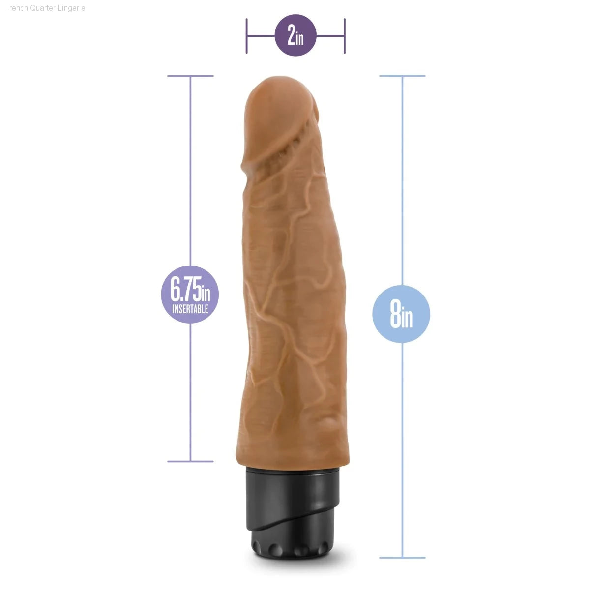 Dr. Skin Cock Vibe 14 Realistic 8-Inch Long Vibrating Dildo-French Quarter Lingerie Dr. Skin Cock Vibe 14 Realistic 8-Inch Long Vibrating Dildo-French Quarter Lingerie
