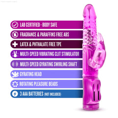 B Yours Beginner's Bunny 8.75-Inch Rabbit Vibrator-French Quarter Lingerie B Yours Beginner's Bunny 8.75-Inch Rabbit Vibrator-French Quarter Lingerie