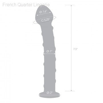 7.5” Blue Spiral Glass Dildo-French Quarter Lingerie 7.5” Blue Spiral Glass Dildo-French Quarter Lingerie